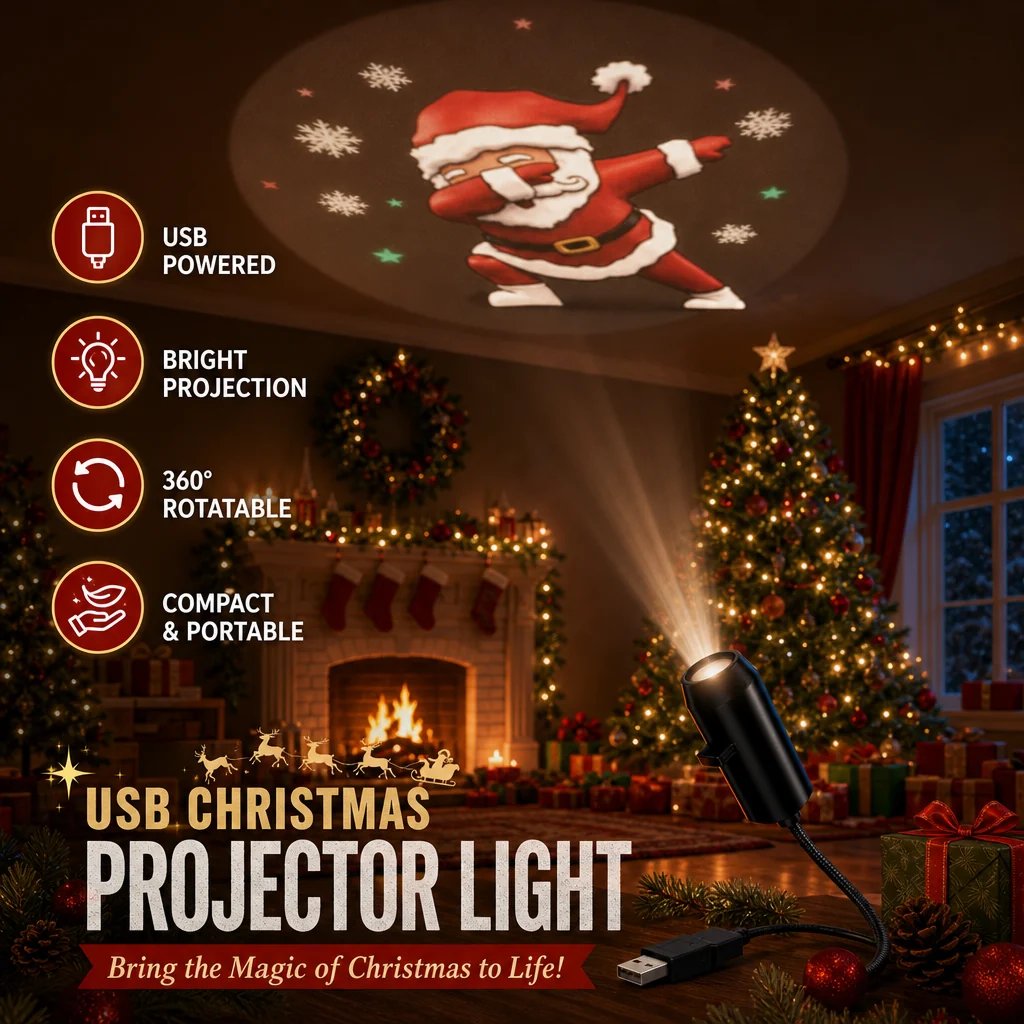 🎄👻 ✨ 60,000+ Sold — Plug & Play HD Holiday Projector for Christmas & Halloween Decor