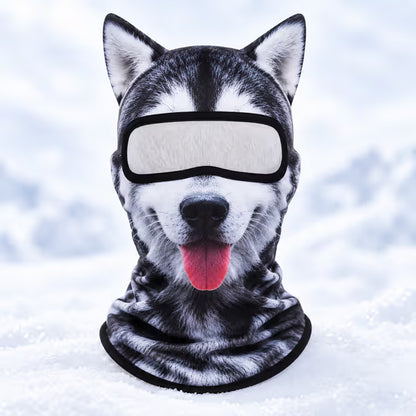 🐱 3D Cat Ski Balaclava – Eye-Catching Animal Face Mask for Outdoor Fun!