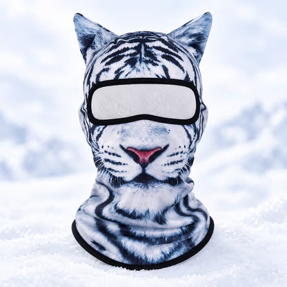 🐱 3D Cat Ski Balaclava – Eye-Catching Animal Face Mask for Outdoor Fun!