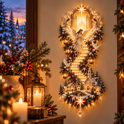 ✨ Last Day – 60% OFF!✨ Jesus Light of Heaven Christmas Wall Hanging✝️