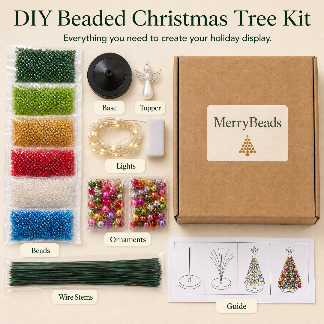 Tzeternity™ Beaded Christmas Tree Kit