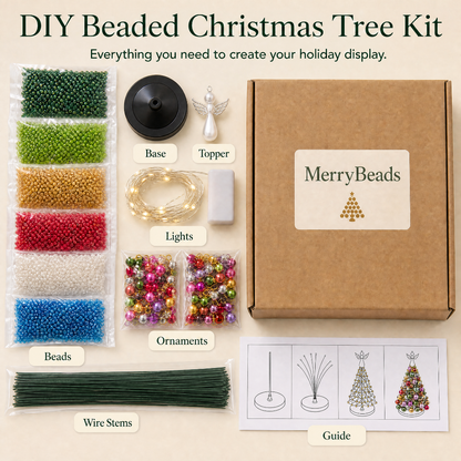 Tzeternity™ Beaded Christmas Tree Kit