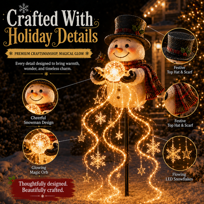 🎄49% OFF🎄 Snowman Magic Tzeternity™-Flowing Snowflake LED Christmas Garden Light❄️