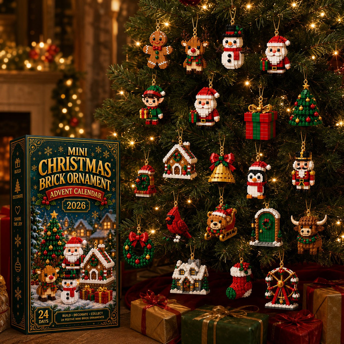 🎄 24-Day Mini Christmas Ornament Advent Calendar – Save 49%! ✨