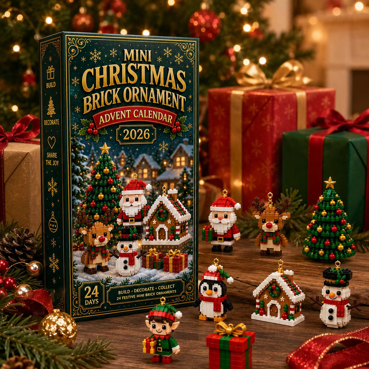🎄 24-Day Mini Christmas Ornament Advent Calendar – Save 49%! ✨